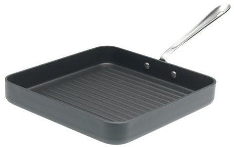 All-Clad 3011 Hard Anodized Dishwasher Safe 11-Inch Sqaure Grille Cookware- Black